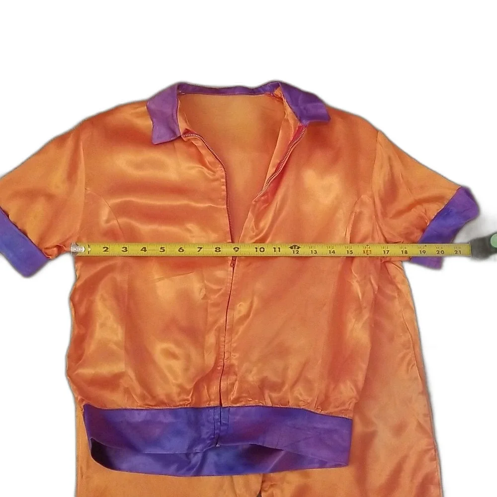 Set of 2 Vintage 1982 Handmade Orange & Purple Costume Sets Kids Pajamas Retro